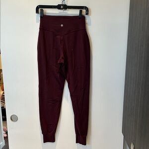 Lululemon Burgundy Joggers Size 4